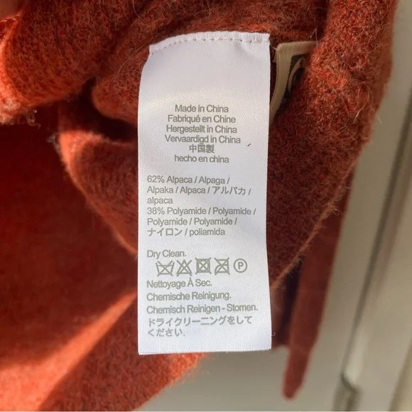 Madewell Burnt Orange Crew Neck Sweater - Picture 5 of 5